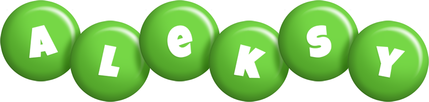 Aleksy candy-green logo