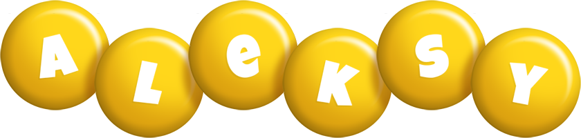 Aleksy candy-yellow logo