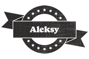 Aleksy grunge logo