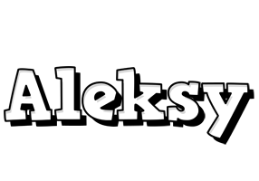 Aleksy snowing logo