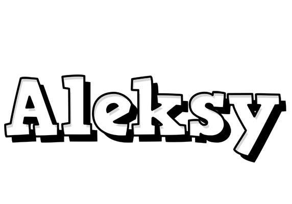 Aleksy snowing logo