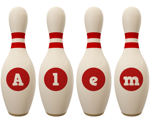 Alem bowling-pin logo
