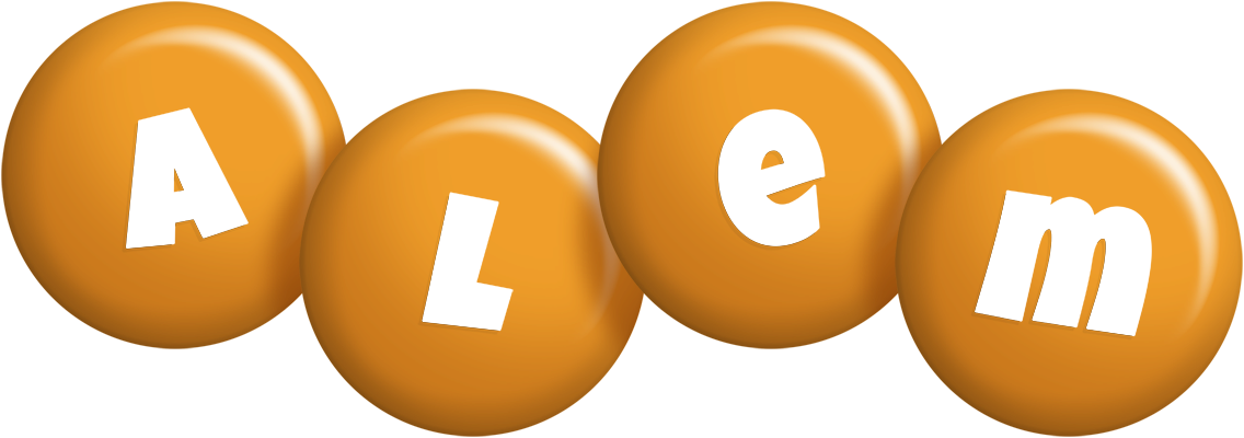Alem candy-orange logo