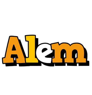 Alem cartoon logo