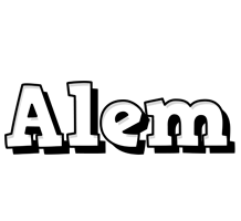 Alem snowing logo