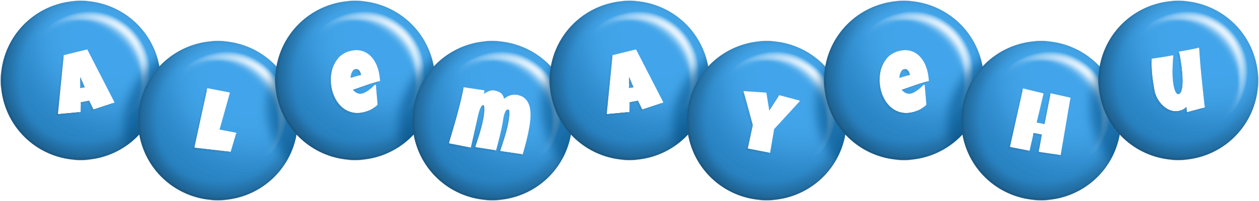 Alemayehu candy-blue logo