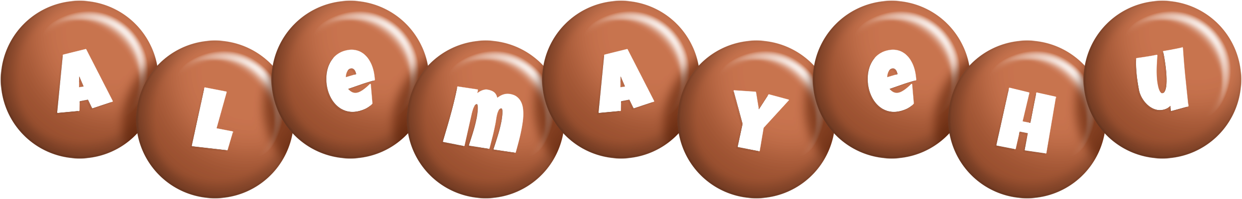 Alemayehu candy-brown logo