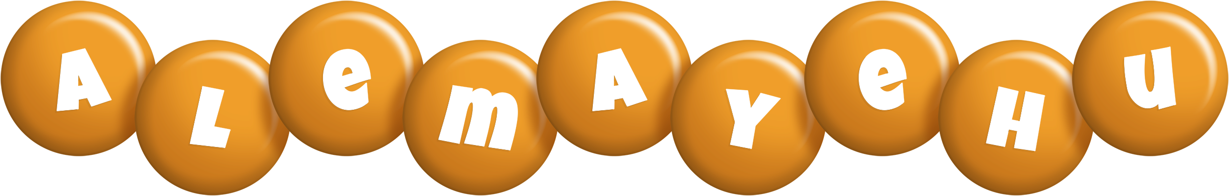 Alemayehu candy-orange logo