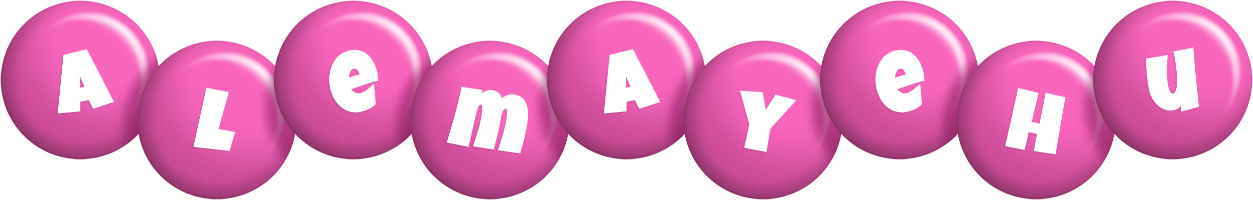 Alemayehu candy-pink logo