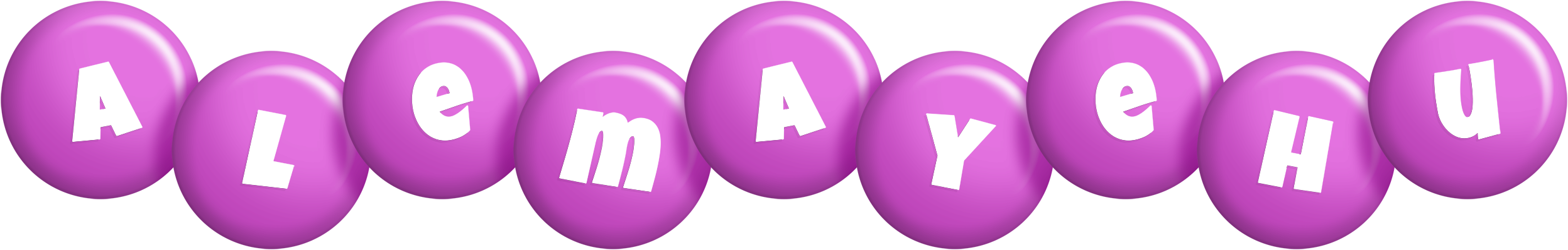 Alemayehu candy-purple logo