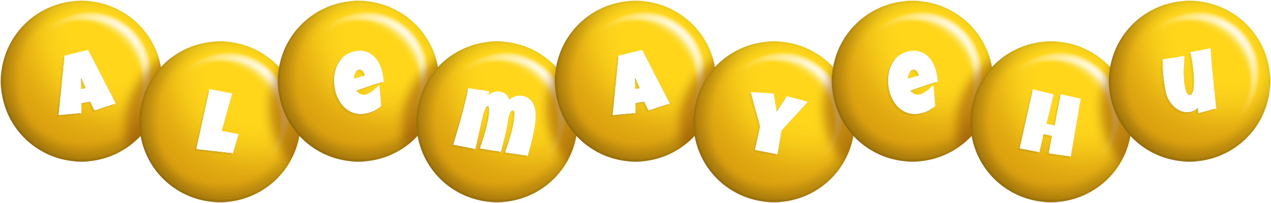 Alemayehu candy-yellow logo