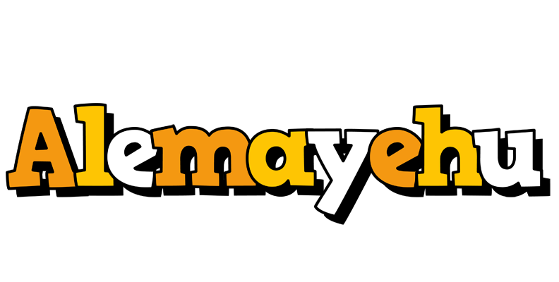 Alemayehu cartoon logo