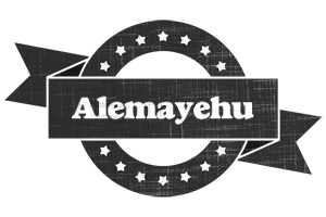 Alemayehu grunge logo