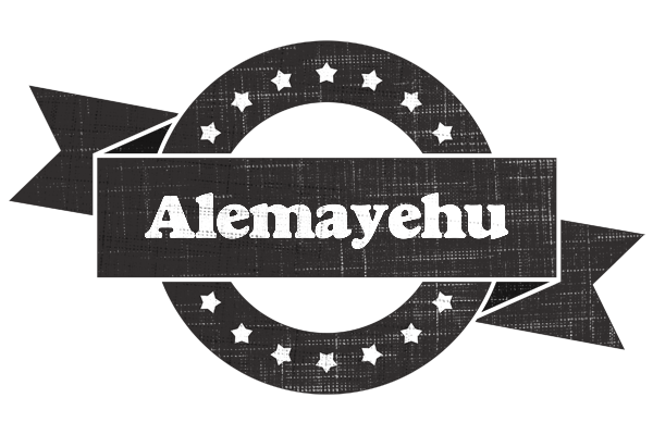 Alemayehu grunge logo
