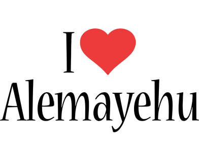 Alemayehu i-love logo