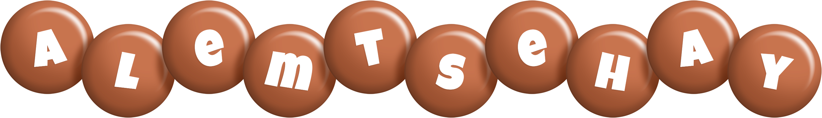 Alemtsehay candy-brown logo
