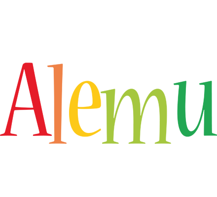 Alemu birthday logo