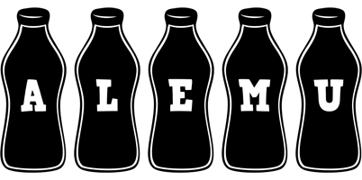 Alemu bottle logo