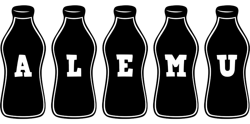 Alemu bottle logo