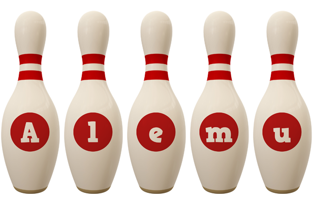 Alemu bowling-pin logo
