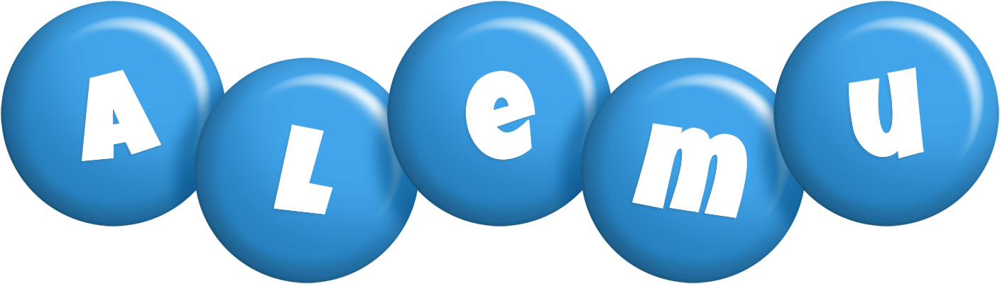 Alemu candy-blue logo