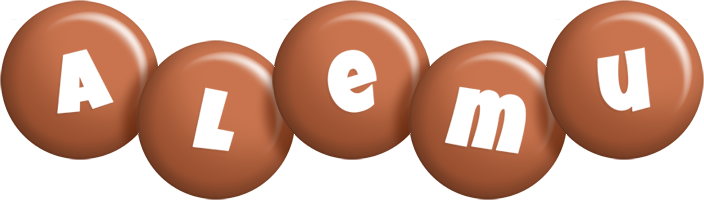 Alemu candy-brown logo