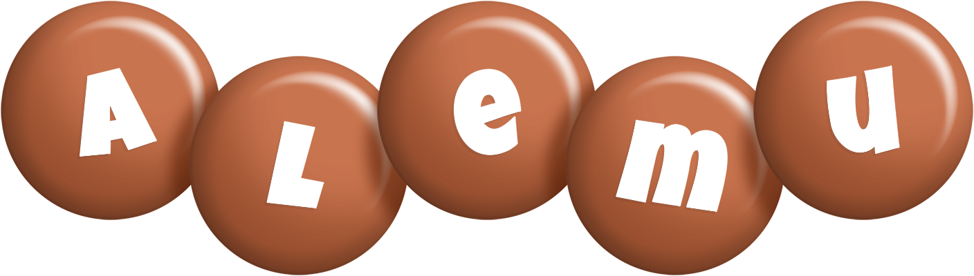 Alemu candy-brown logo