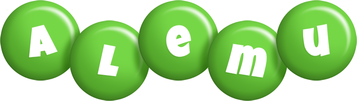 Alemu candy-green logo