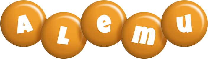 Alemu candy-orange logo