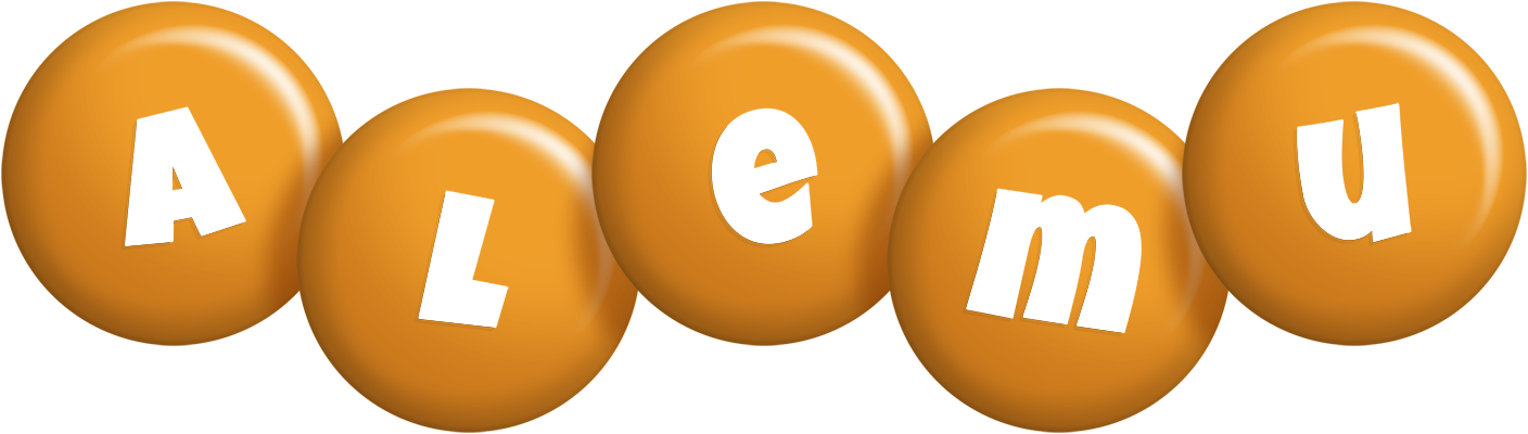 Alemu candy-orange logo