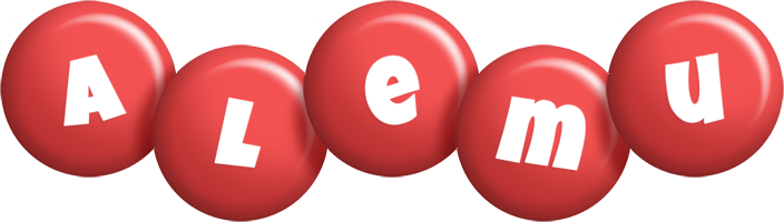 Alemu candy-red logo