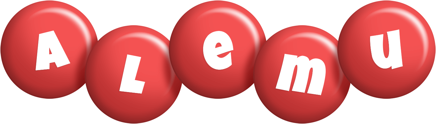 Alemu candy-red logo