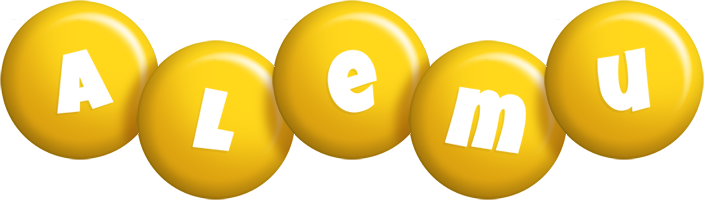 Alemu candy-yellow logo