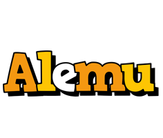 Alemu cartoon logo