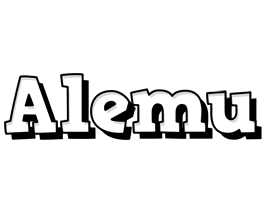 Alemu snowing logo