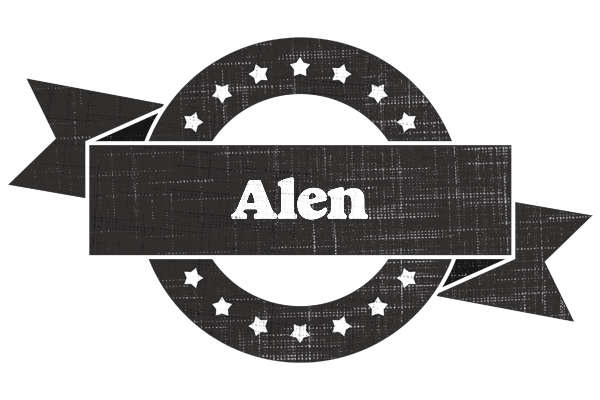 Alen grunge logo