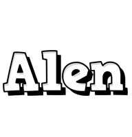 Alen snowing logo