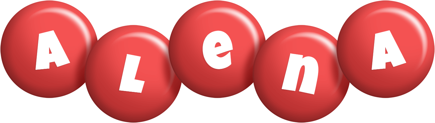Alena candy-red logo
