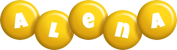 Alena candy-yellow logo