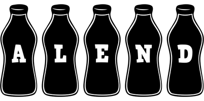 Alend bottle logo