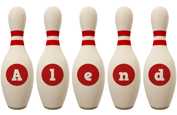Alend bowling-pin logo