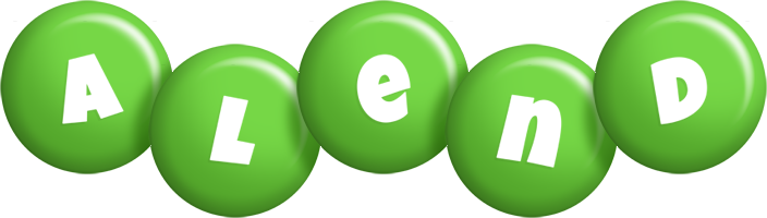 Alend candy-green logo