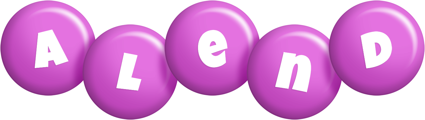 Alend candy-purple logo