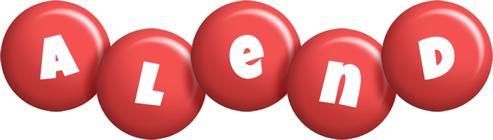 Alend candy-red logo