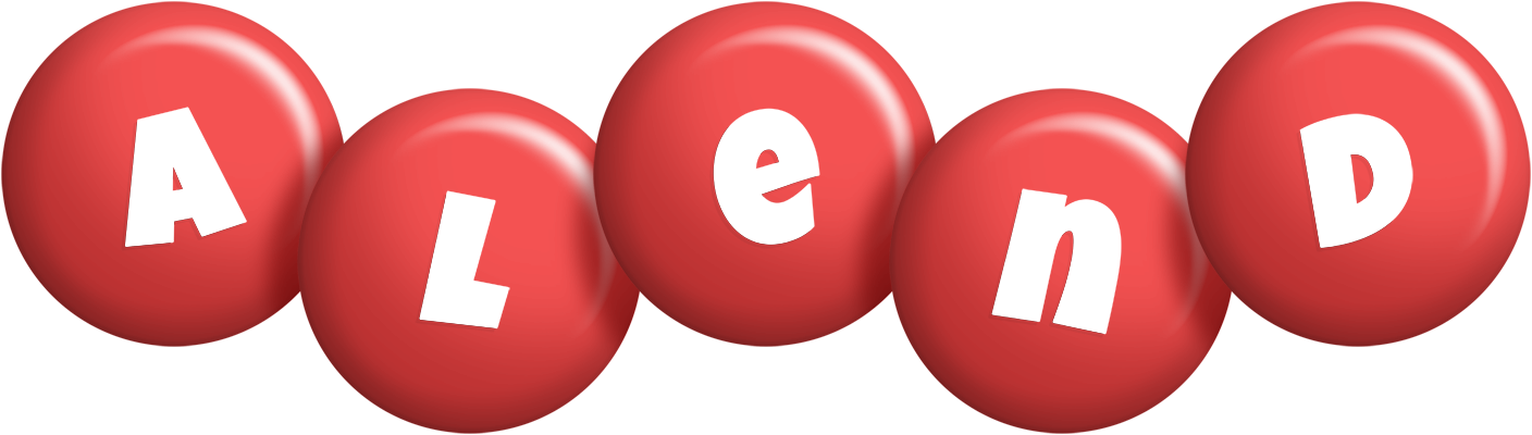 Alend candy-red logo
