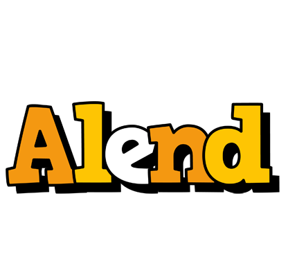 Alend cartoon logo