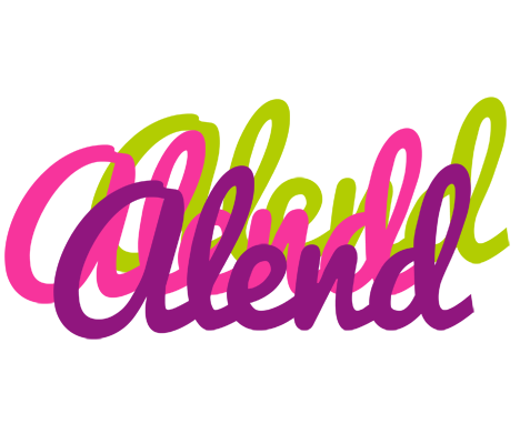 Alend flowers logo