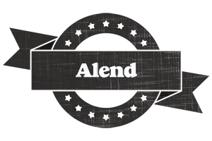 Alend grunge logo
