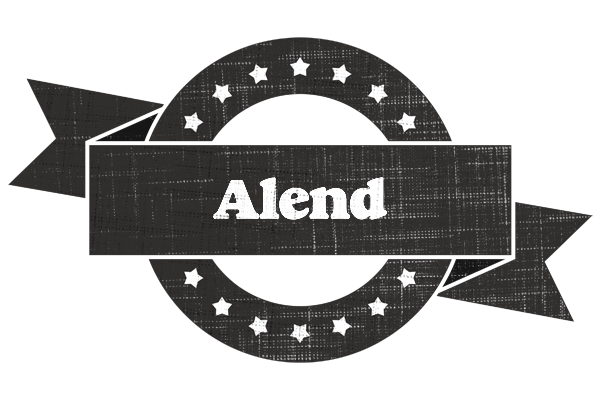 Alend grunge logo