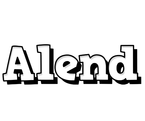 Alend snowing logo